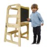 Lernturm für Kinder 3in1, KITCHEN HELPER 3in1, Tisch und Tafel, Küchenhilfe, Kitten Helfer 3in1, 3