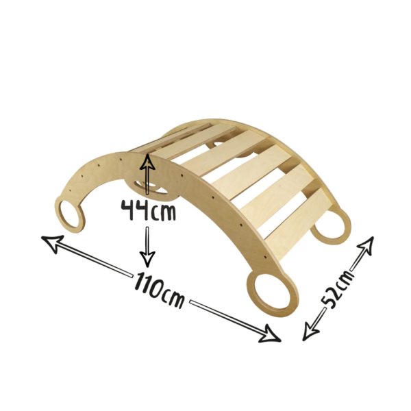 Schaukelbogen Kletterbogen doppelte Funktion Emmi Pikler, montessori, Wiege für ein Baby, Rocker für ein Kind, 7