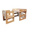 Schreibtische für Kinder, Schreibtische im Montessori-Stil, ein Schreibtisch mit einem Stuhl für ein Kind, 2-in-1-Schreibtisch, 5
