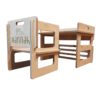 Schreibtische für Kinder, Schreibtische im Montessori-Stil, ein Schreibtisch mit einem Stuhl für ein Kind, 2-in-1-Schreibtisch, 8
