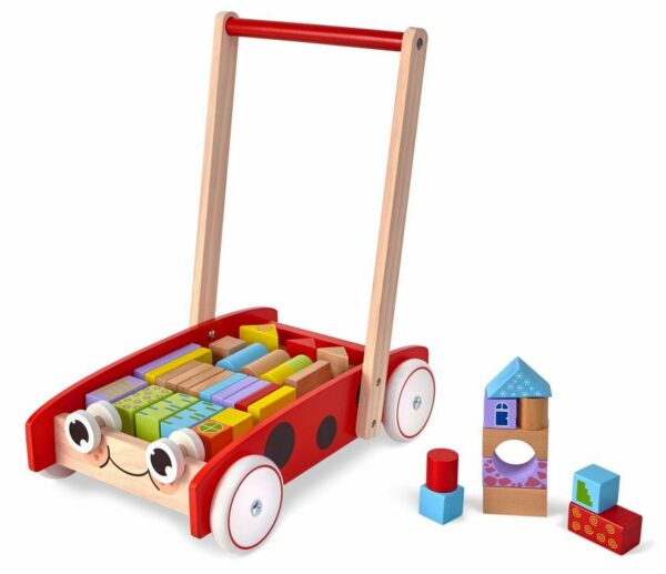 Lauflernwagen-mit-Blöcken-Geschenk-für-Kinder-Spielzeug-Geschenk-für-Jungen-Baby Walker