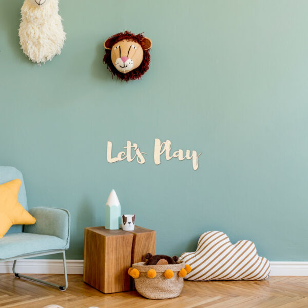 let's play sing, let's play, wooden lat's play, let's play for kids room, Holz Let's Play, Let's Play für Kinderzimmer, 3