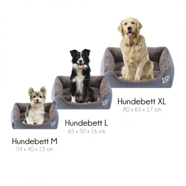 Hundebett Liegeplatz L – Grau, Hundebett, bequemes Hundebett, weiches Hundebett, Hundebett mit rutschfester Unterseite, langlebiges Hundebett, komfortables Hundebett