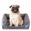 Hundebett Liegeplatz M – Grau, Hundebett, bequemes Hundebett, weiches Hundebett, Hundebett mit rutschfester Unterseite, langlebiges Hundebett, komfortables Hundebett