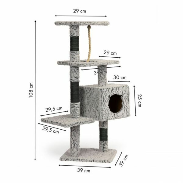 Kratzbaum Katzenhaus XXL, Kratzbäume für Katzen, Robuster Kratzbaum für Katzen, Ökologische Kratzbäume für Katzen,