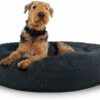 Plüschbett L 80cm, Hundebetten, Katzenbetten, Umweltfreundliche Tierbetten, bequeme Hundebetten,