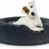 Plüschbett M 60cm, Hundebetten, Katzenbetten, Umweltfreundliche Tierbetten, bequeme Hundebetten,