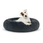 Plüschbett M 60cm, Hundebetten, Katzenbetten, Umweltfreundliche Tierbetten, bequeme Hundebetten,