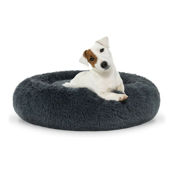 Plüschbett M 60cm, Hundebetten, Katzenbetten, Umweltfreundliche Tierbetten, bequeme Hundebetten,